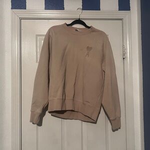 Ami Tan Crewneck Sweater Relaxed Fit
